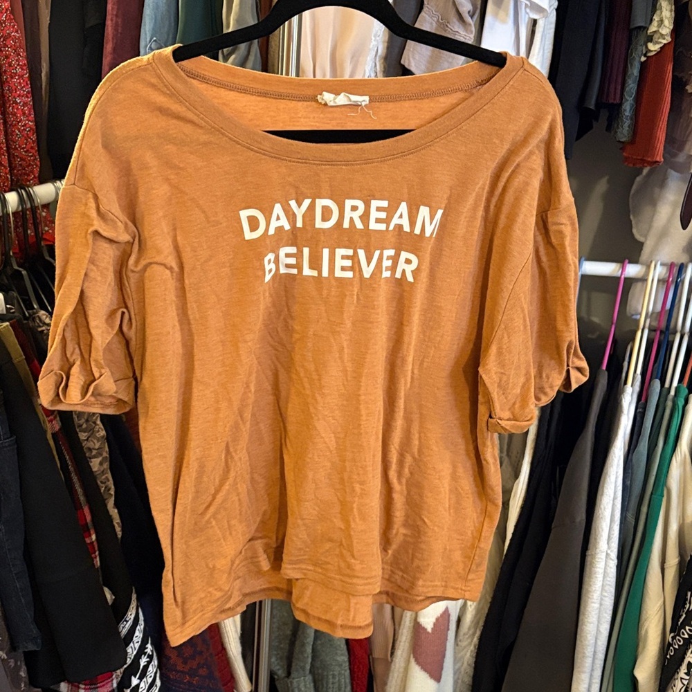 Joyfolie Rust Orange 'Daydream Believer' Short-Sleeve Tee